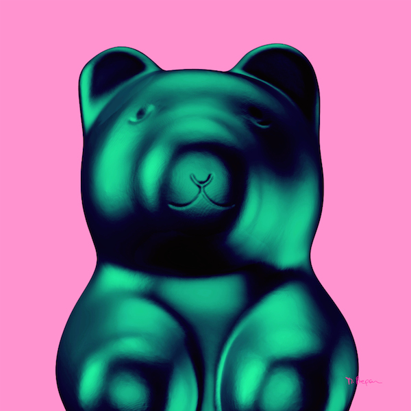 bären figur Kunst skulptur jelly bear jellypoolbear lumi Bär Plastik Figur Manuel Stepan